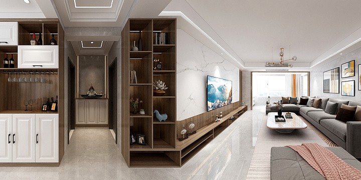 草莓味的盐-汇金湾17-301-装修设计方案