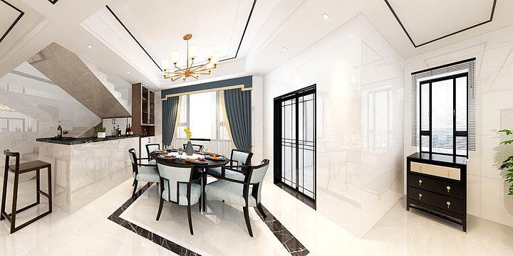 彭亮-火炬--李总雅居装修效果图-装修设计方案