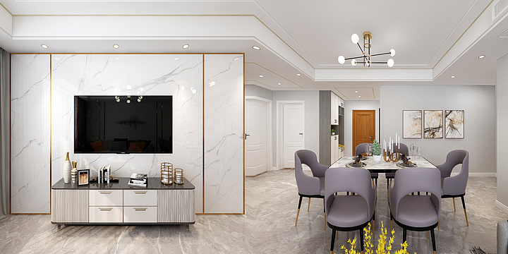 蓝色的三北-兴石花苑-装修设计方案