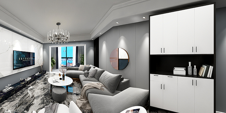 落花流水egiU-国福现代城-荷花苑-装修设计方案