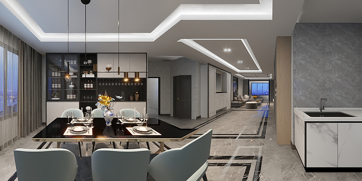 闫设计-闫婷婷--经典温哥华138平米-装修设计方案