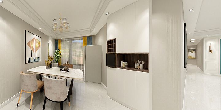 高端李设计-光华国际【简美】-装修设计方案