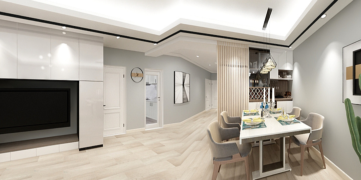 半岛FBY设计-105平米-装修设计方案