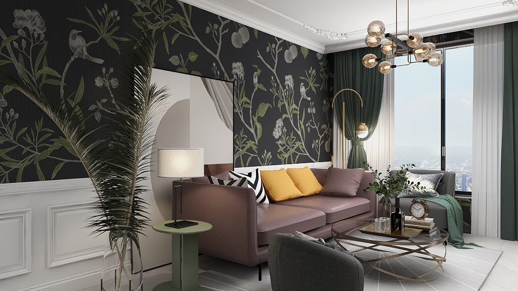 猪猪四月-古山居苑72平方，现代轻奢-装修设计方案