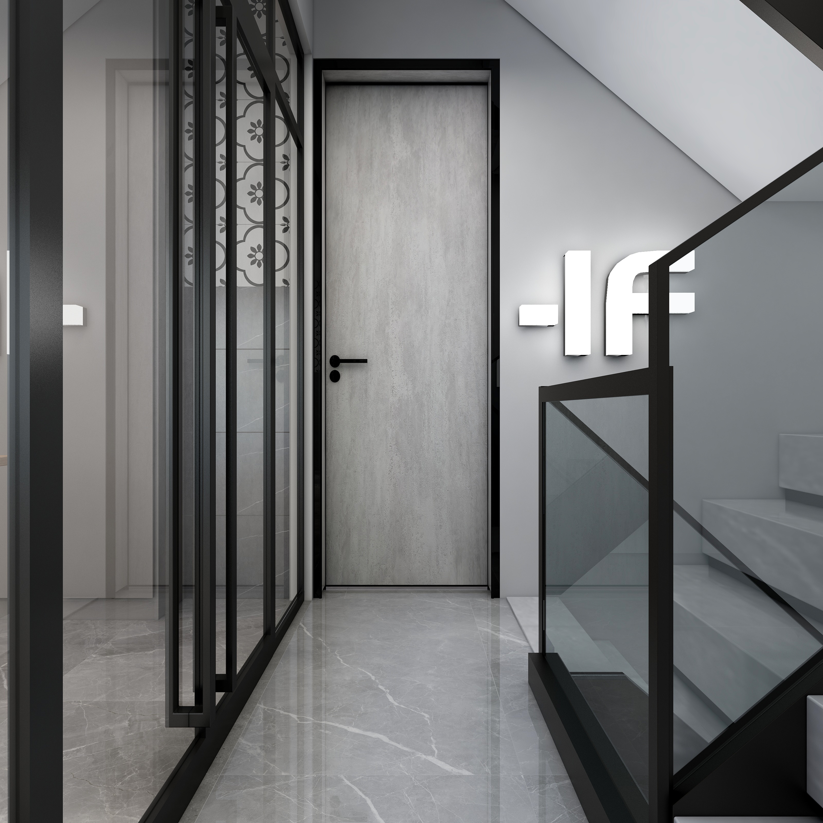 湛智华-工装现代办公楼513平5层装修效果图