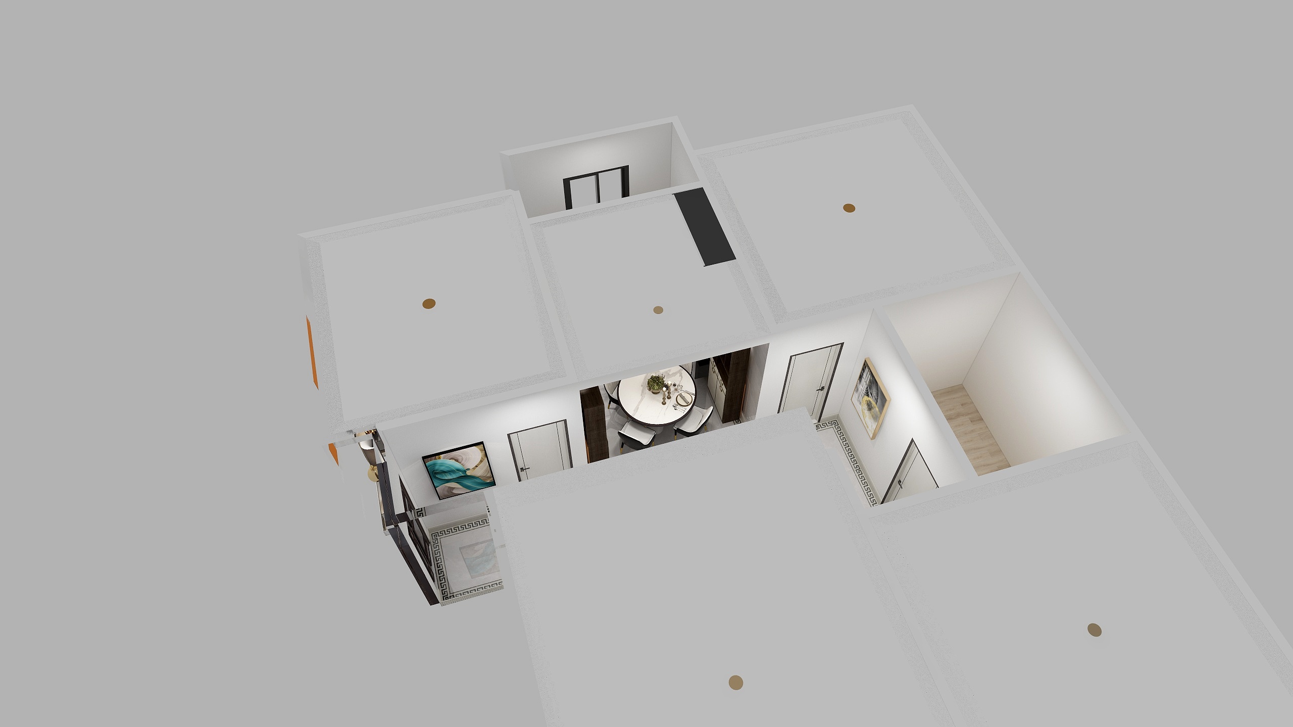 水绕云丛-恩派教育段主任豪宅效果图-装修设计方案