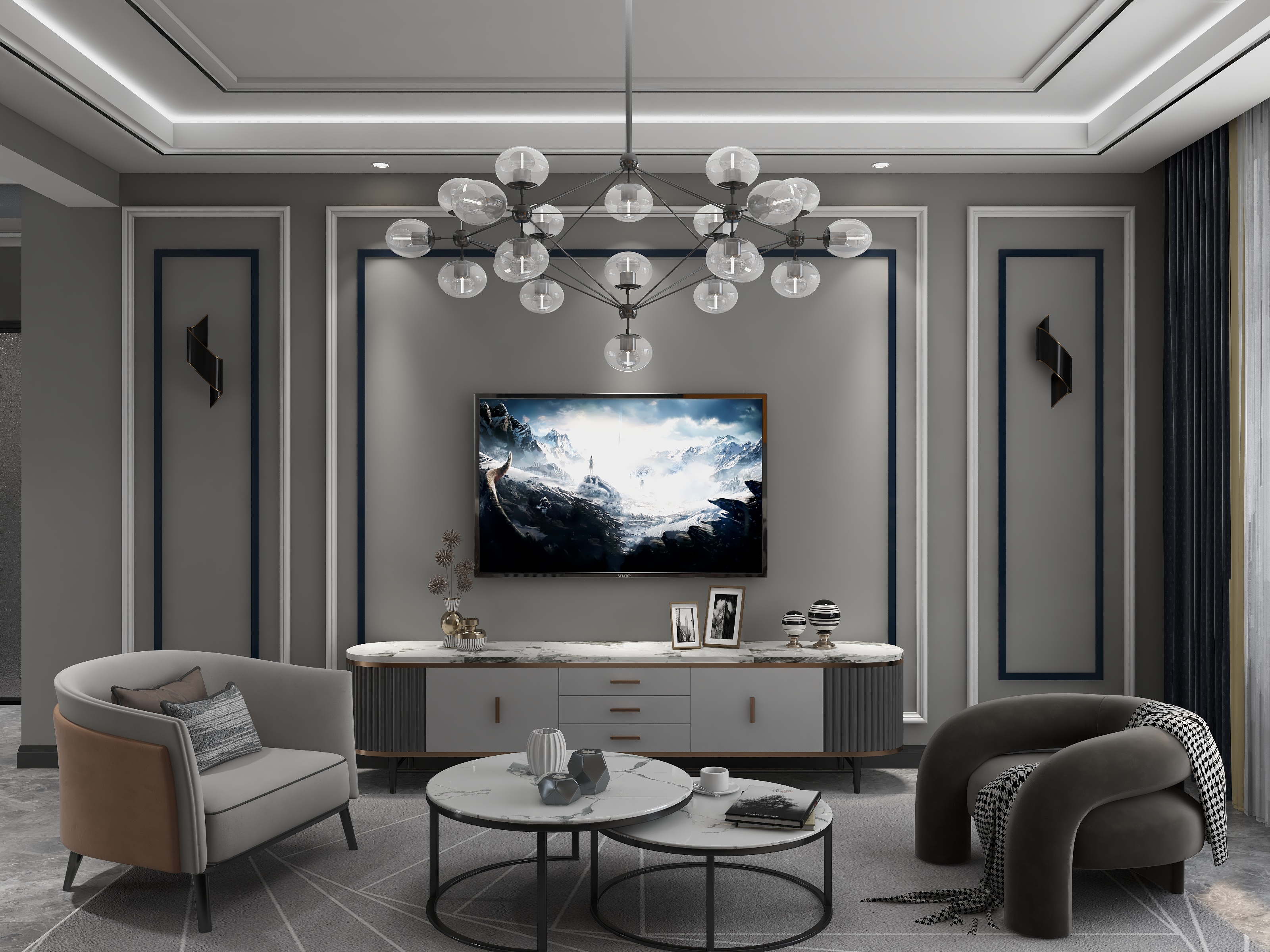 金庭装饰设计-鸿坤御龙城-装修设计方案