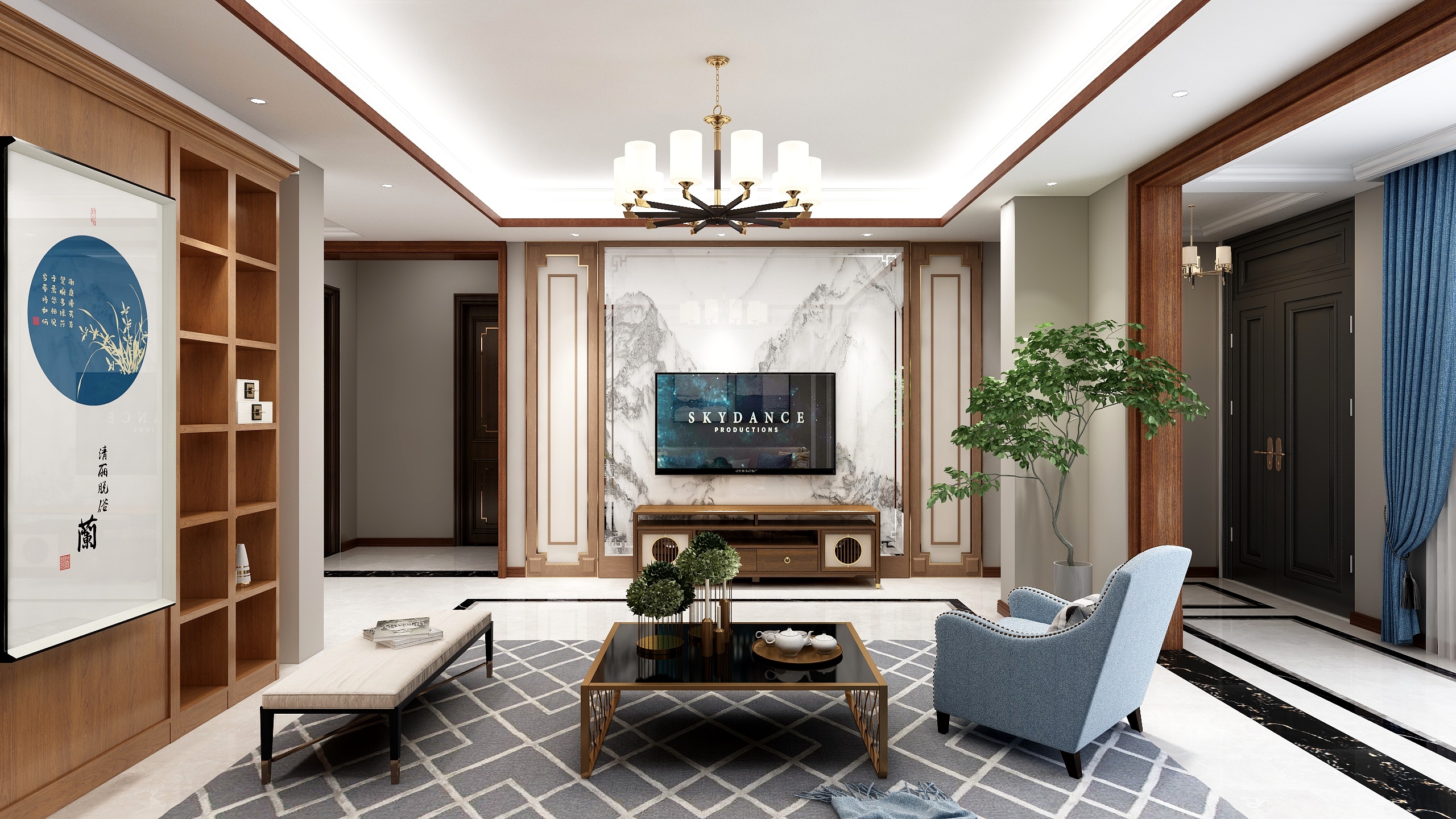 蓝脚艺术-西林花园-装修设计方案