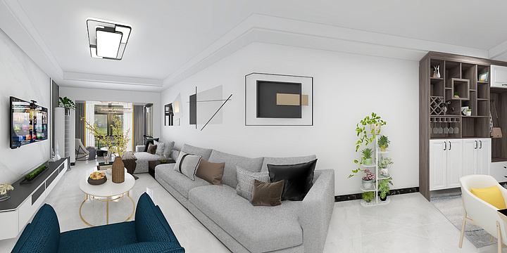 私人账户-中央城邦现代苟中海-装修设计方案