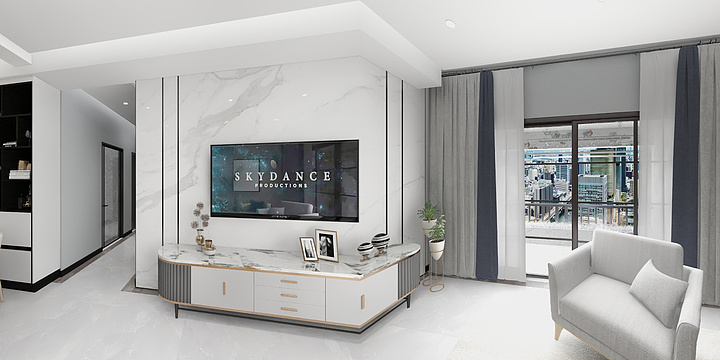 罗啟宁-鎏金香榭刘现代-装修设计方案