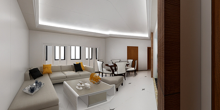 欧宜-瑞和园89.50㎡B户型3室2厅1卫-装修设计方案