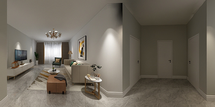 室内设计小玉-富邦紫郡87㎡-装修设计方案