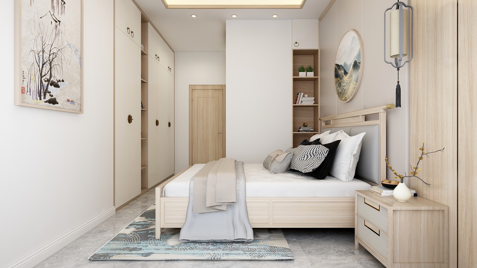 KJL-Z-新中式三居室装修效果图