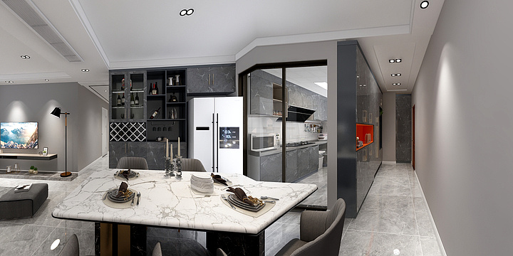 乐家精工I陈晓坤-御景苑44-全屋定制-装修设计方案