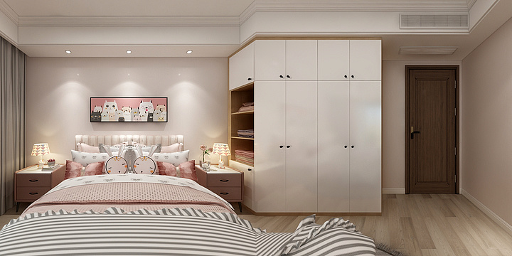 音韵o-女孩房-装修设计方案