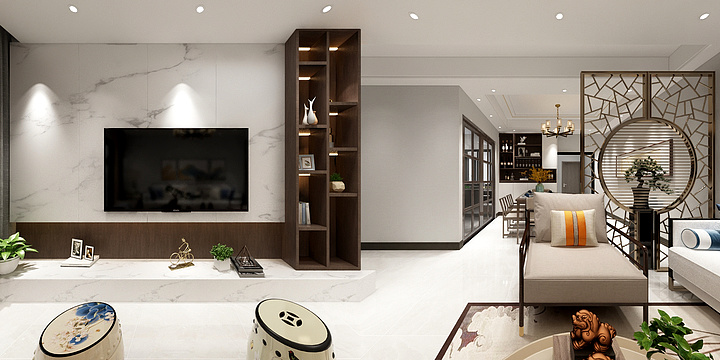 姚17716222291-天安郡客餐厅一体-装修设计方案