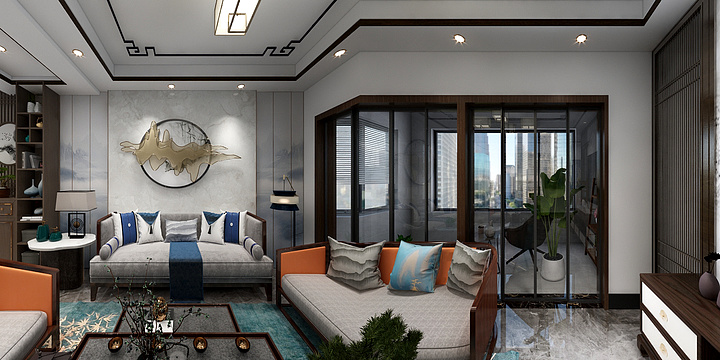 眉眼厌倦-王宽安置房0401-0404户型-装修设计方案