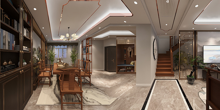 王娜18095872103-天星美苑顶层复式-装修设计方案