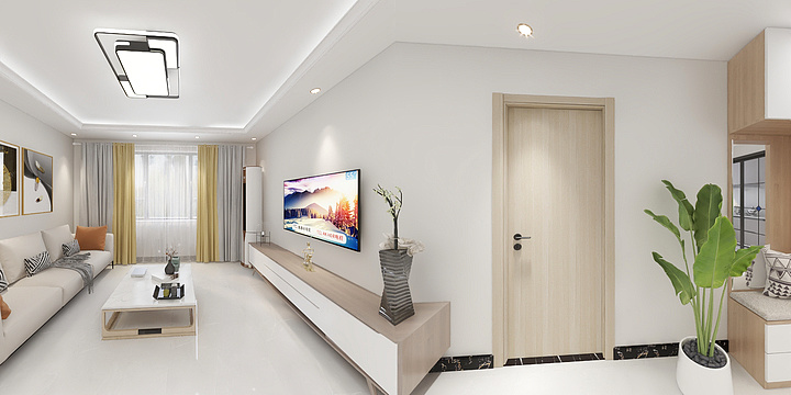 室内设计师杜-浩庭三期11号楼01三居-装修设计方案