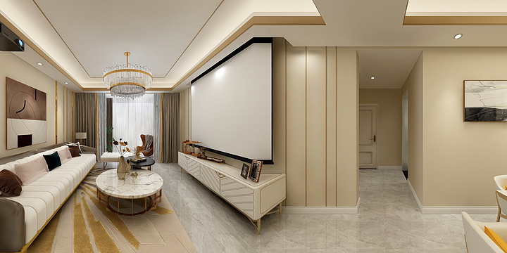 Pupa_郑豪-李永辉设计作品-北岸江山-装修设计方案