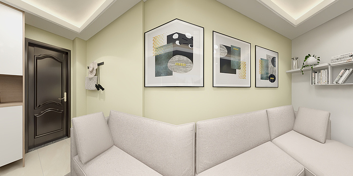 小龙龙a-4栋03户型1房-装修设计方案