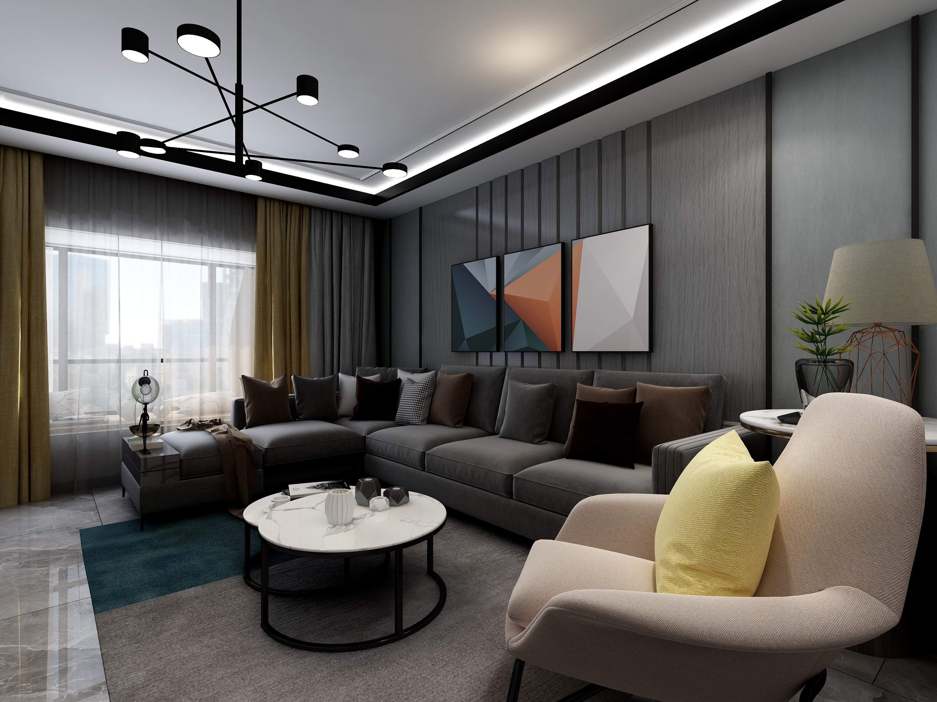 Des陈-丝路环球港二期120-副本-装修设计方案