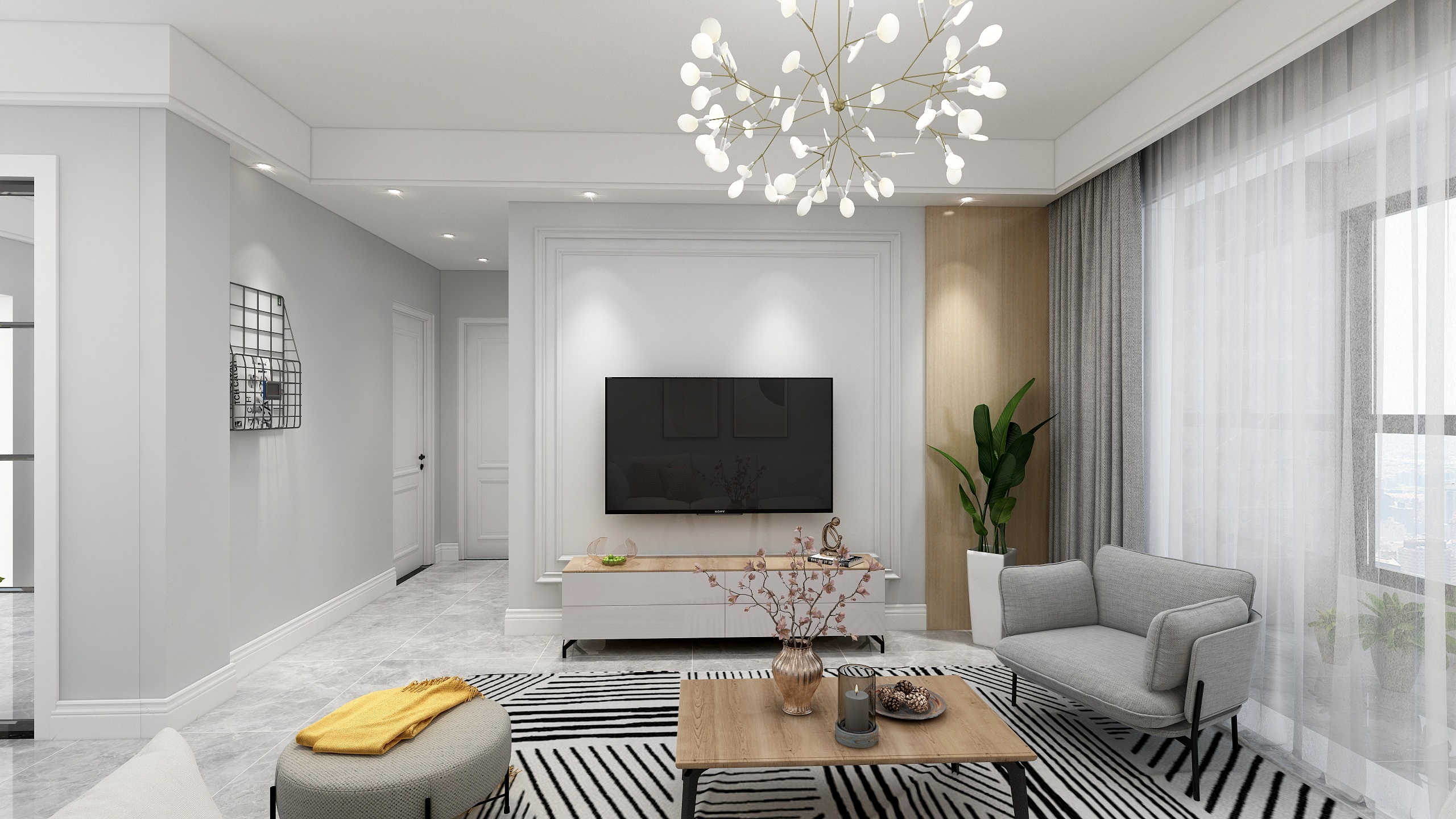 舒恩恒创装饰设计-雅韵居北欧风-装修设计方案