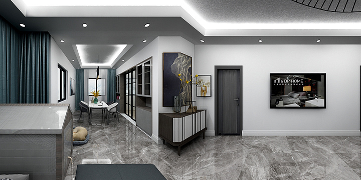 梦醒翩跹-瑞和园89.50㎡B户型3室2厅1卫-装修设计方案