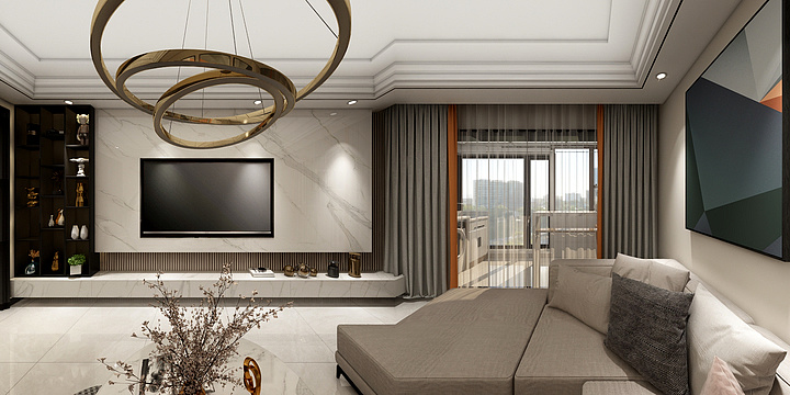 肖文军-袁总墨香山庄雅居现代风格-装修设计方案
