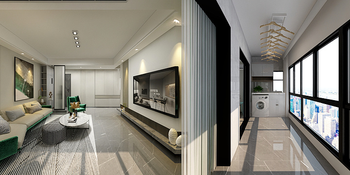 秋禾装饰DQ设计谢德鹏-建发玺院17#1103雅居-装修设计方案