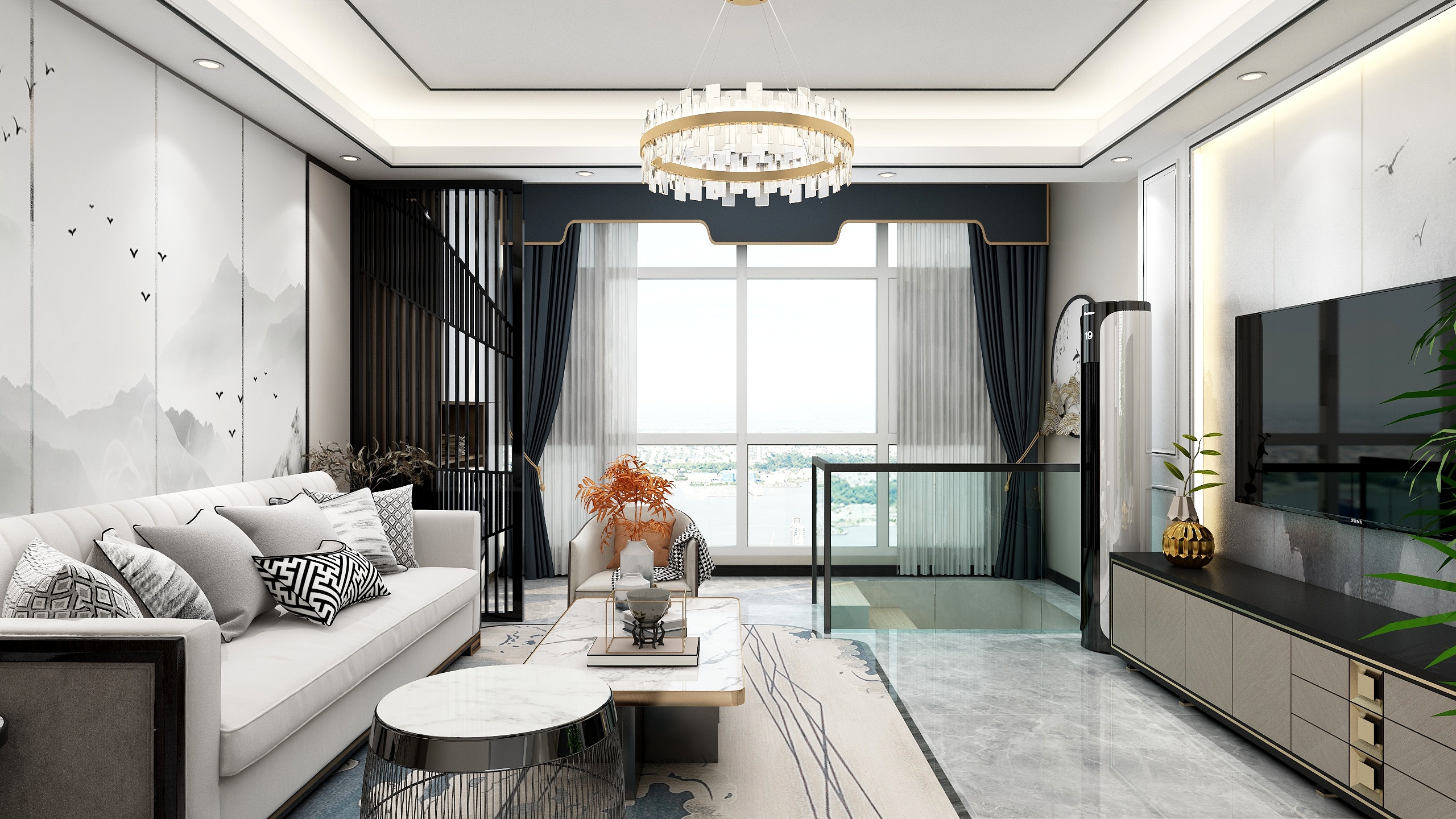 设计师李青阳-素雅-新中式-装修设计方案