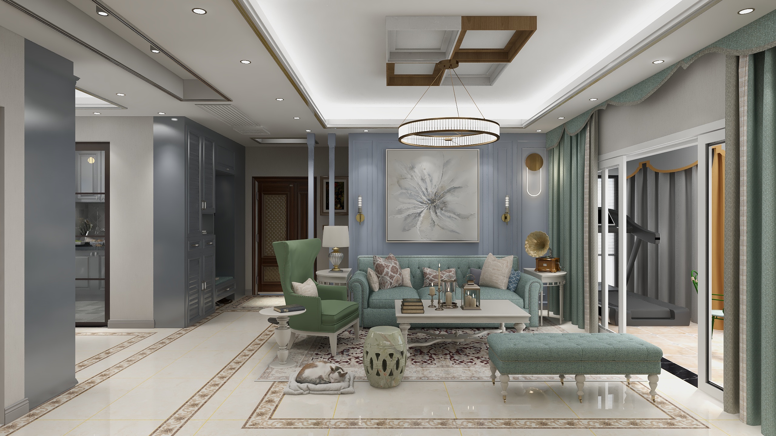 陈波涛-简单的家-美式-装修设计方案