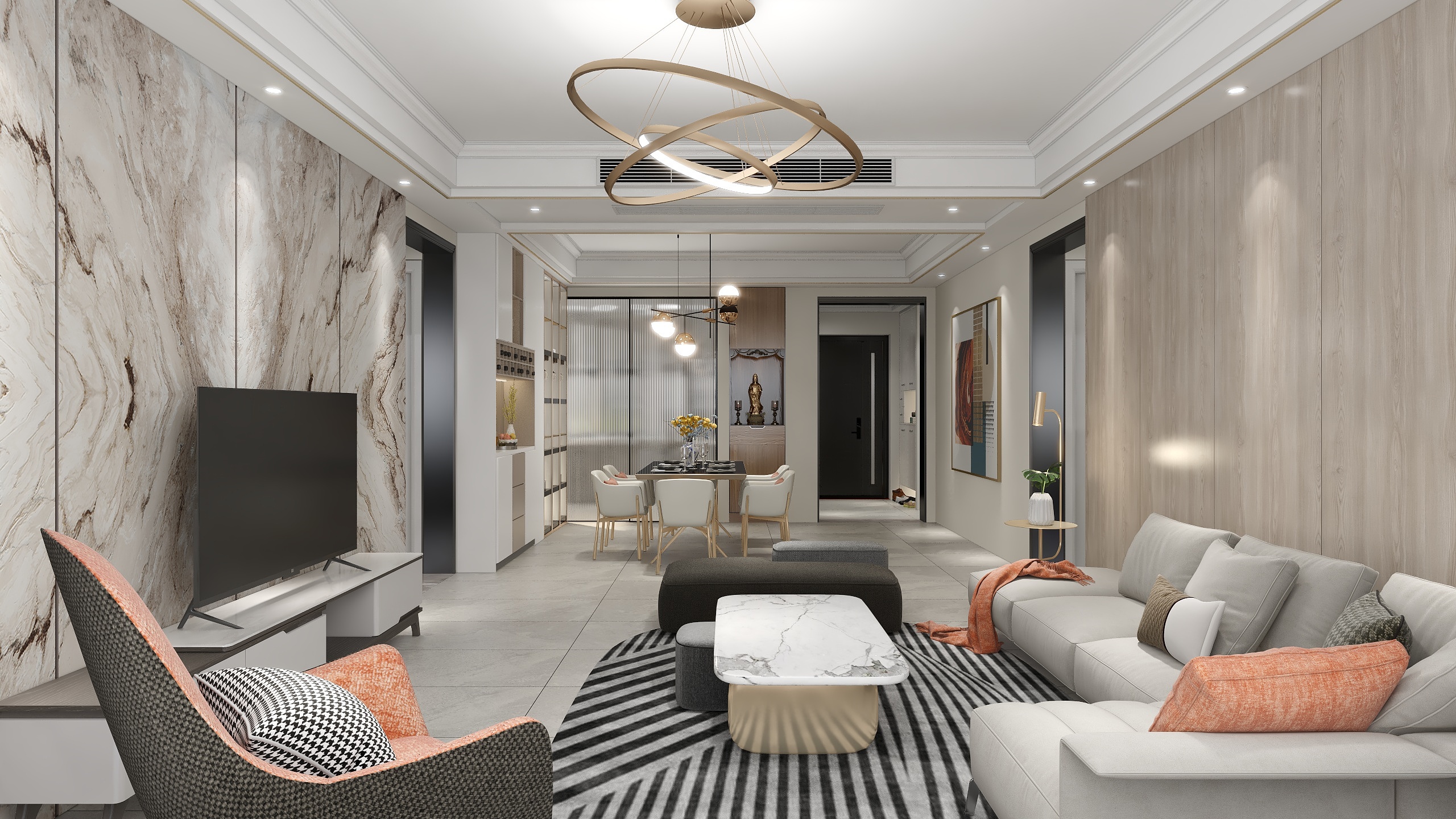 空间策划设计师庞子顺-中悦花园--现代-装修设计方案