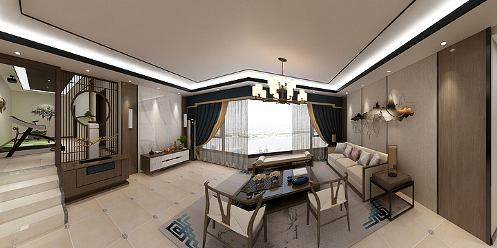 水月门建筑设计-南充人事局宿舍姚女士-装修设计方案