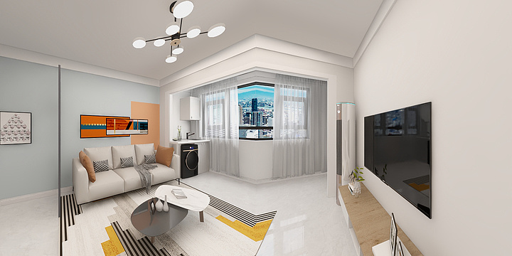 FunkyFigo-车宋社区效果图-装修设计方案