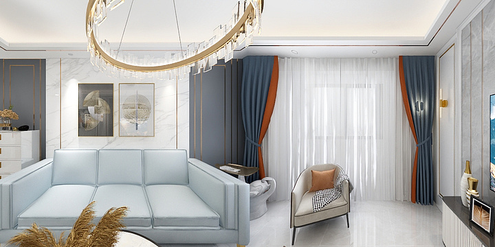 CC效果-偶然三居-装修设计方案