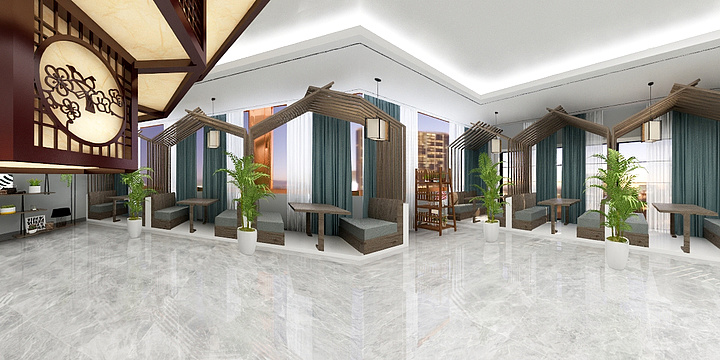 威宁洋溢建筑装饰有限公司-养生餐馆-装修设计方案