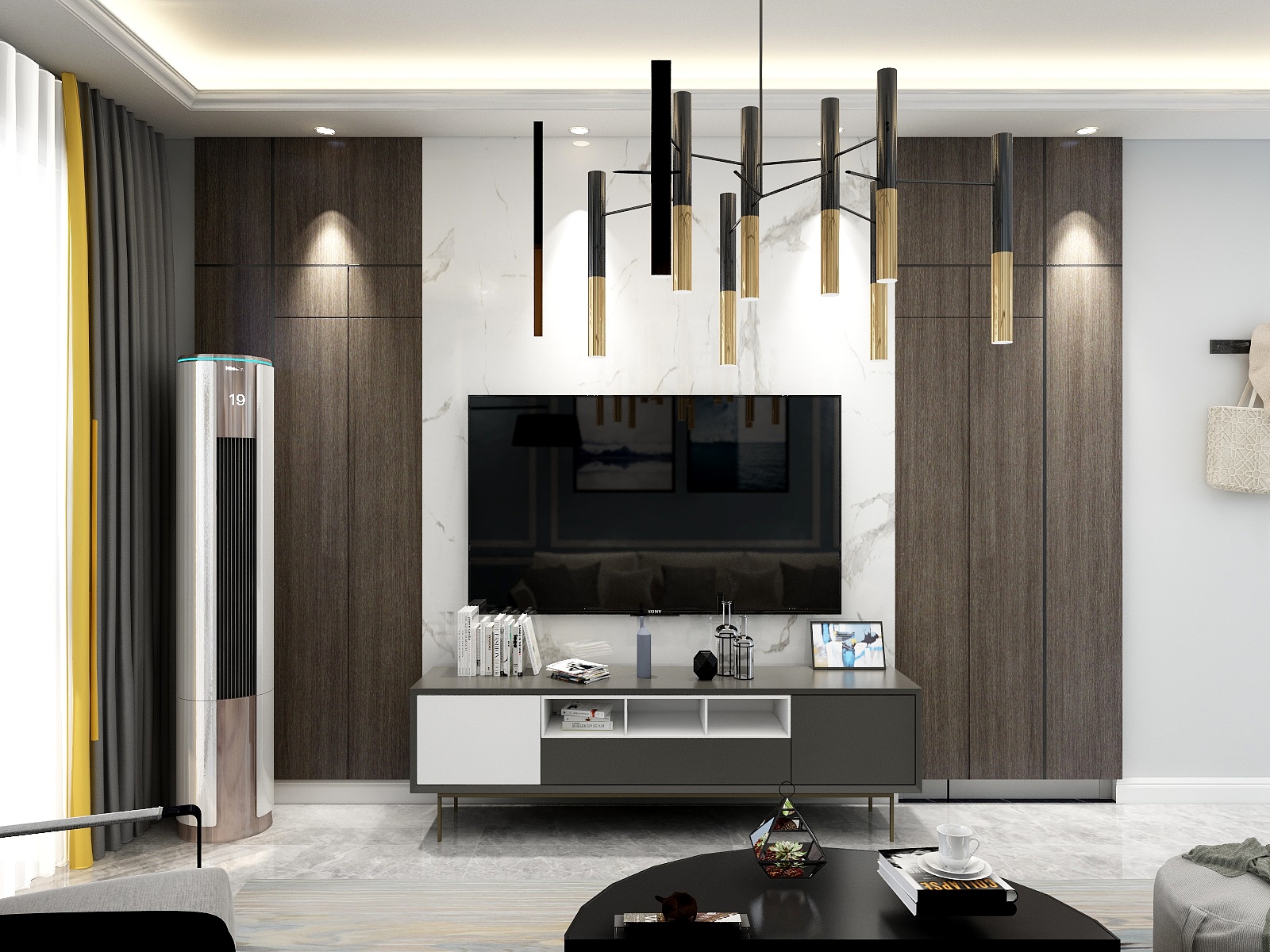 局外人设计工作室-紫郡城现代简约-装修设计方案