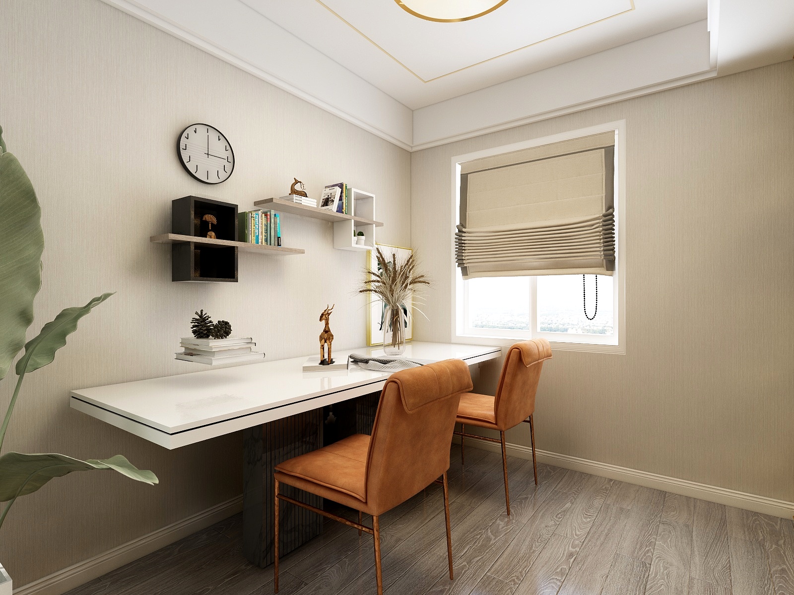 朱晨希-51方轻奢一居装修效果图