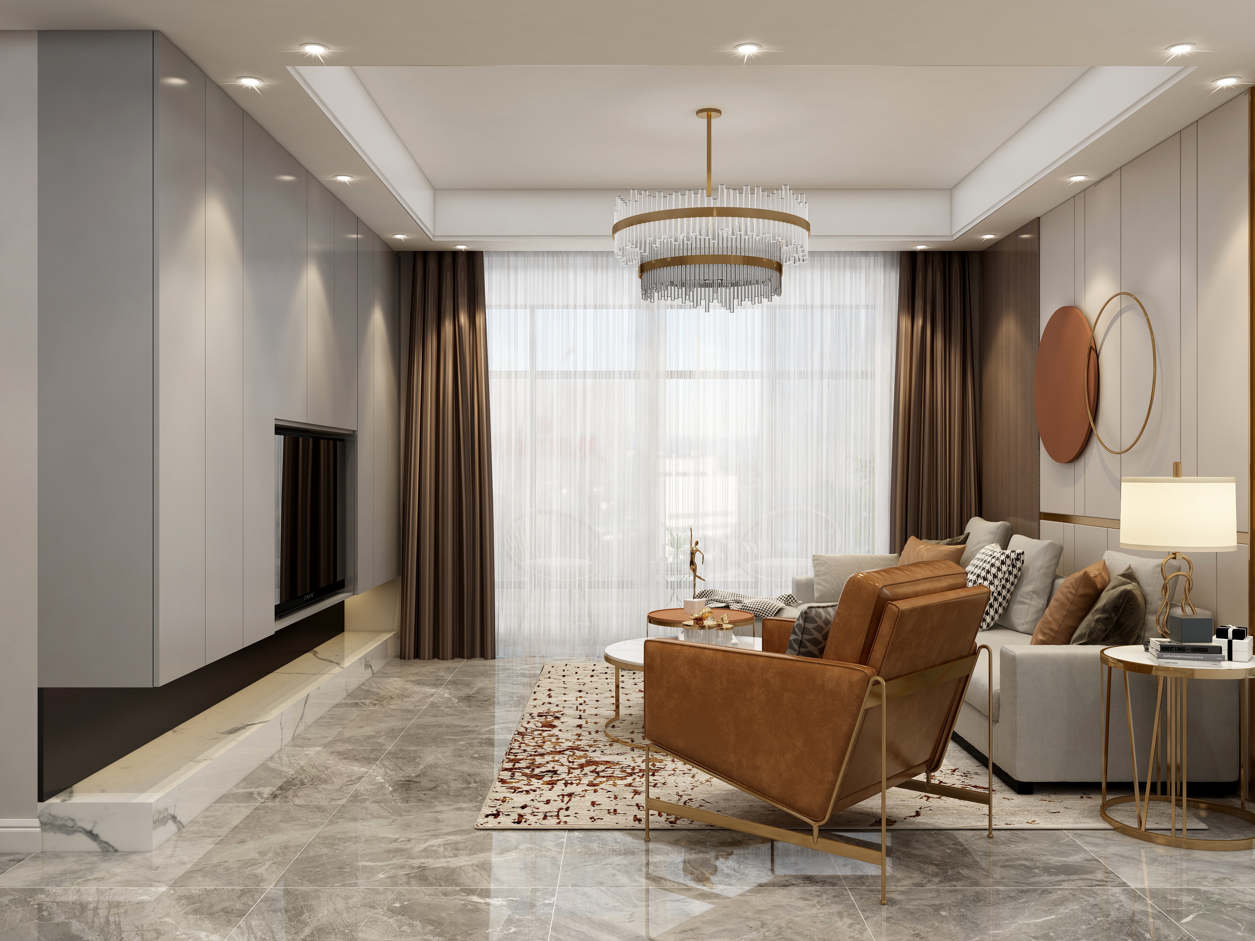 庄育霖-轻奢-贵阳中铁阅山湖装修效果图