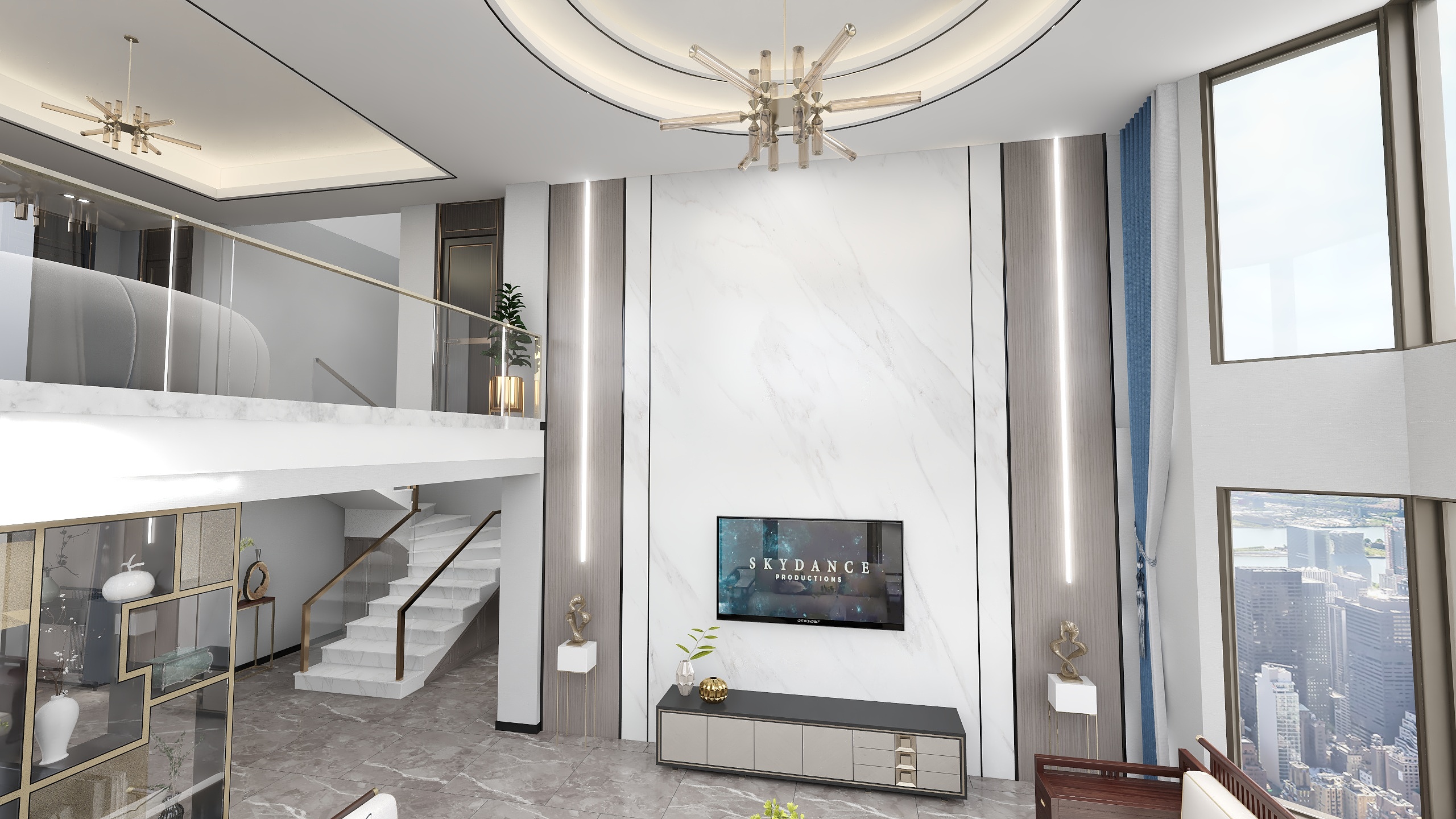 设计师孙工13061173223llXO-轻奢4层别墅公馆-装修设计方案