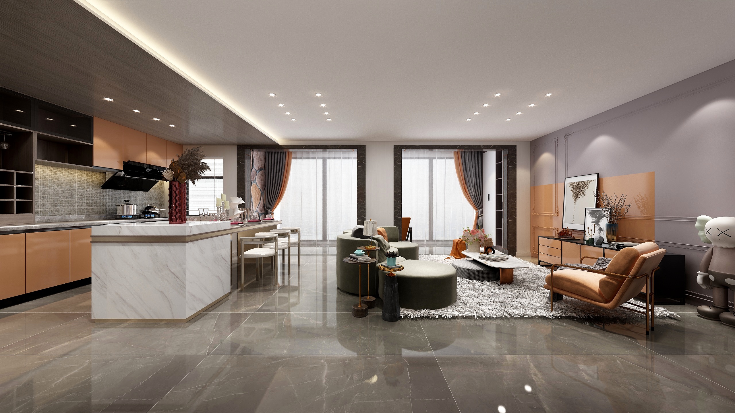 骑摩托的装修仔-万科理想城装修效果图