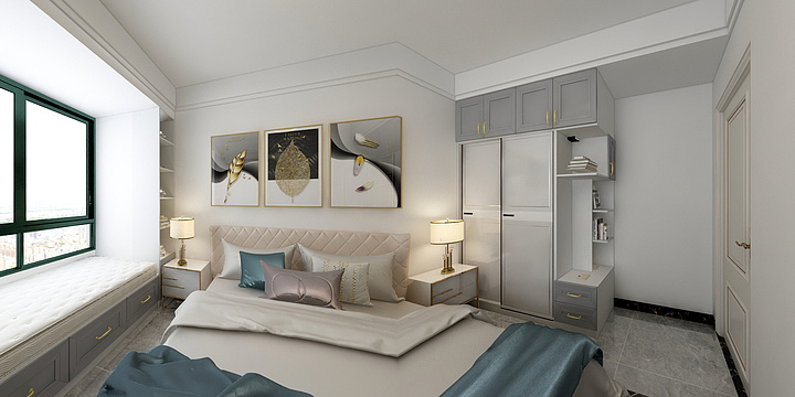 小莫18289305431-农博雅苑G1户型--现代黑白灰-装修设计方案