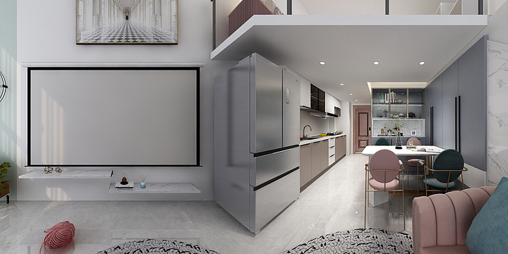 优幻空间装饰-瑞莱首府公寓525-装修设计方案