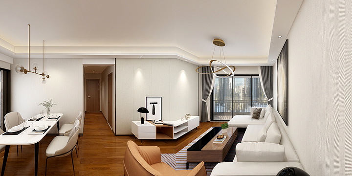 HOWIE陽YL-中森华府b1户型-现代风格-装修设计方案