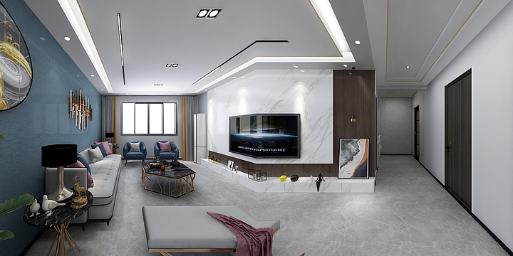 3D云设xIKU-109小区-轻奢-装修设计方案