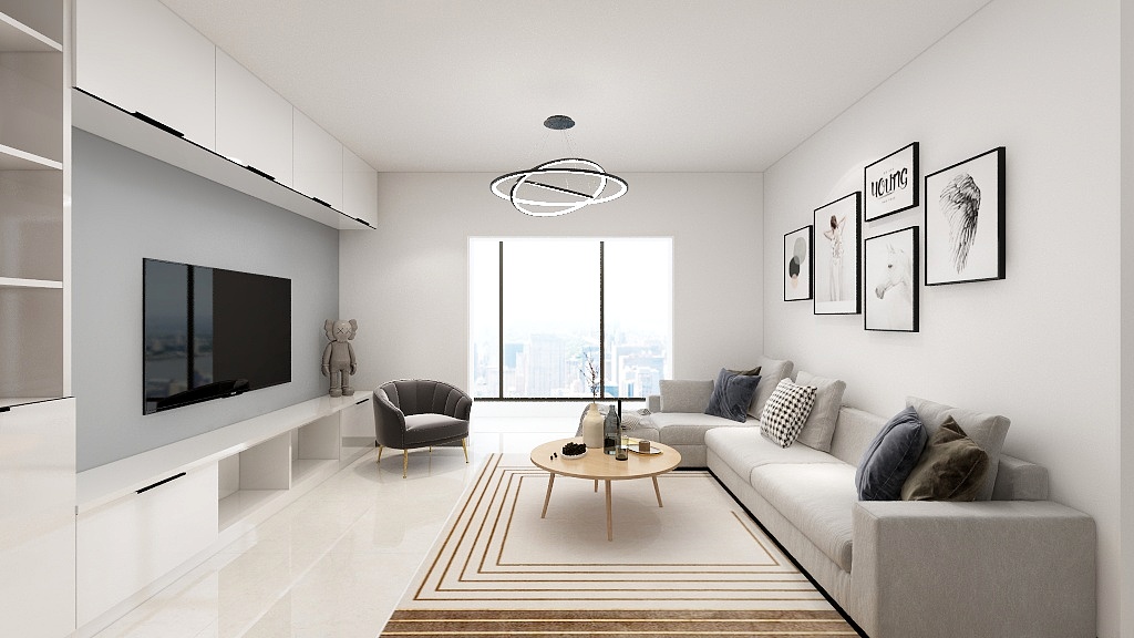 I全案设计I-西山华府912方案空间结构-装修设计方案