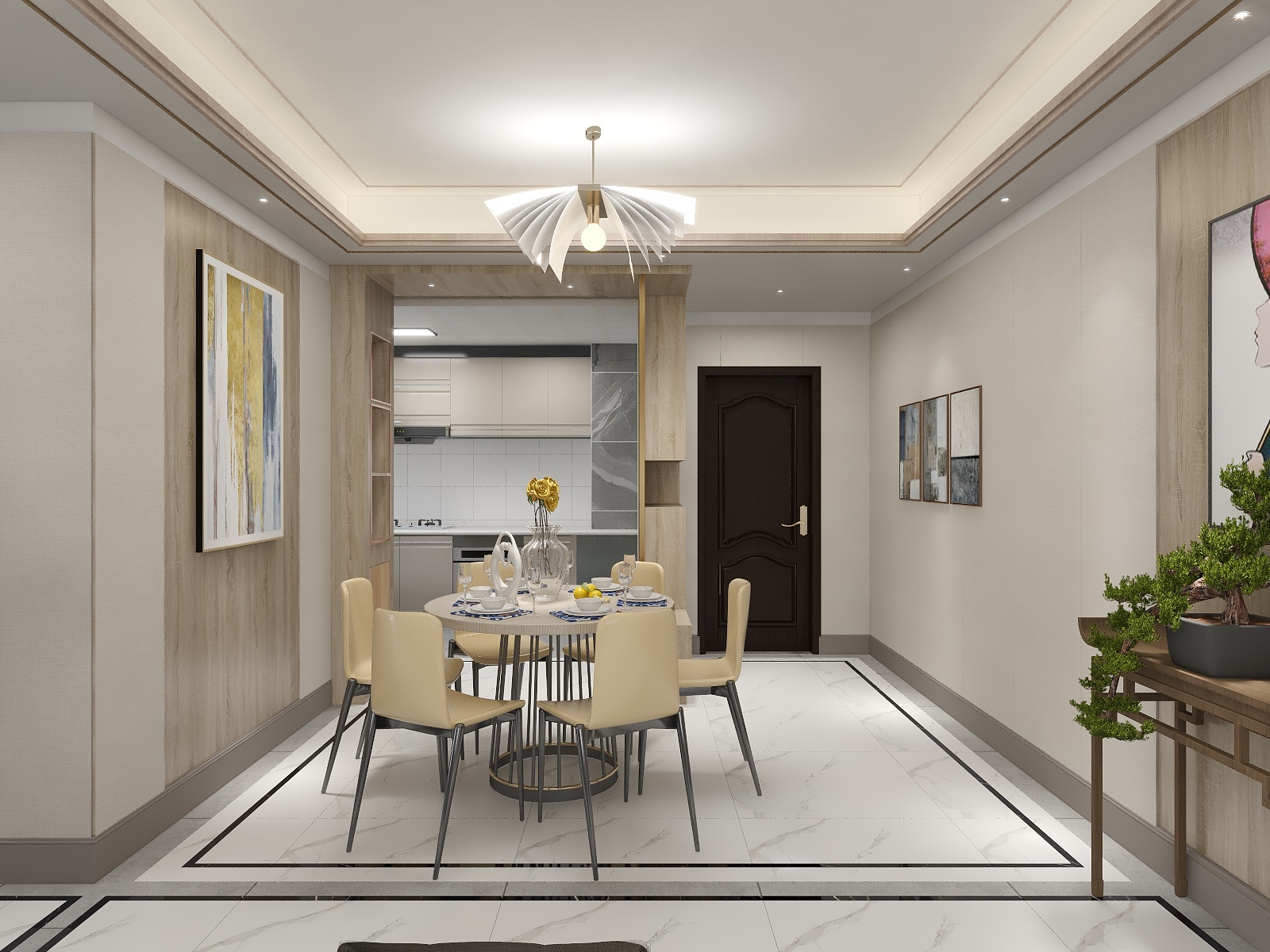 郑福连-中悦花园1幢01户型2室2厅2卫1厨-装修设计方案