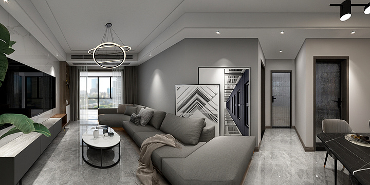 奉孝1-文泽府邸效果-装修设计方案