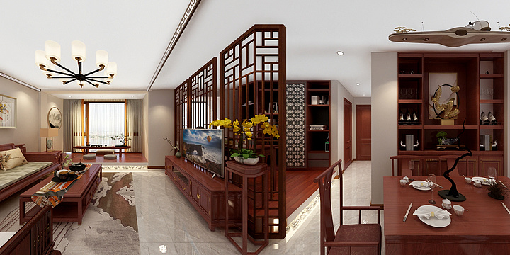 Sandm-现代中式禅意风格-装修设计方案
